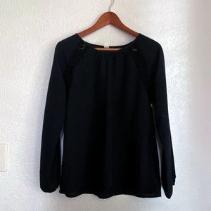 Black long sleeve blouse